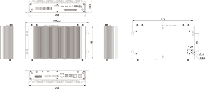 工业整机EPC-2311接口图